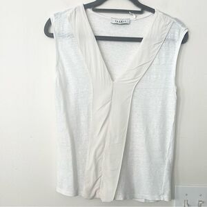 Sandro Paris Linen & Silk Sleeveless Top 2=M